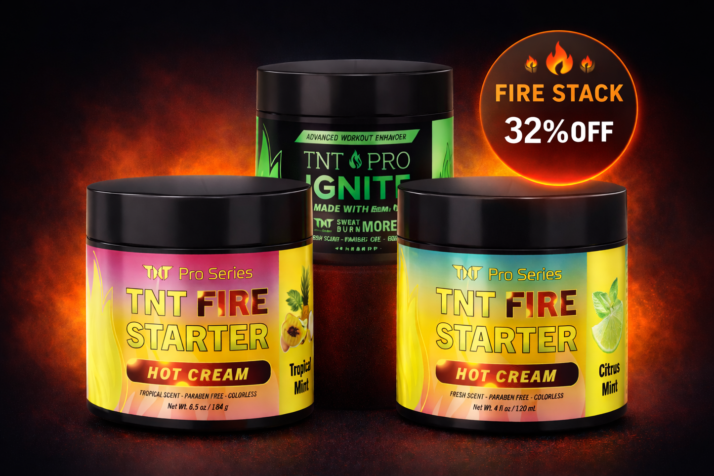 All-Out Fire Stack (Hemp + Tropical + Citrus Mint)